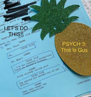 Kirsten Nelson Instagram - This is on the Page. 
Now go watch this on a Screen. 
Then let’s twist this. 🍍💚🍍
#Psych3 #ThisIsGus is finally here!!
@psychpeacock @peacocktv