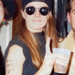 Kirsten Nelson Instagram - I want to know you again, 1991 Kirsten. You donned sunglasses and drank out of cheap solo cups whatever was in the kitchen keg. You hit up costume parties and Axl Rose was obviously your spirit animal. You were badass. And you were on the edge of awesomeness.