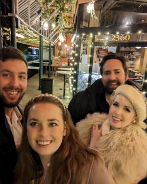 Kirsten Zien Instagram - BKC at the BnB ✈️

@lisasut and @tmthyprkr had a wedding so fantastic it made my year. And so fun I snapped a total of 2 blurry photos at the actual function. Celebrating soulmates. ✨ Getting to share it with @jnprout and @ledouxriley was beyond special 🍁
