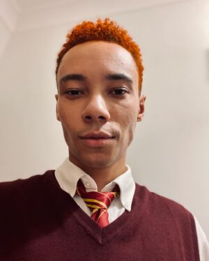 Kit Young Instagram - Ron… Ron… Ron Weasley. Harry Potter Trio out for #halloween