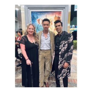 Kit Young Instagram - About last night… @theschoolforgoodandevilmovie is now out on @netflix go check it out! 

Huge thank you to everyone who came out to support with special love to my @shadowandbone family! 

Stylist: @olgatimofejeva 
Suit: @richardjamesofficial 
Shoes: @berluti
Grooming: @simonegrooming