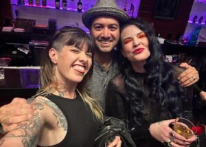 Kitty Crystal Instagram - Shoutout to my high school (yes high school) sister @vonsutra for an incredible gallery opening at @galleryatstudio3. So happy I could make it with my favorite Worst Cook fam @aadip! 

Life is so unpredictable and beautiful! 

📸 by @surgeonstudios