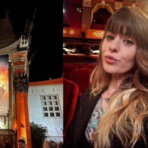 Kitty Crystal Instagram - @rebelmoon Premiere for @netflix at Manns Chinese Theatre. A wonderful event and an incredible movie. 

Shoutout to my awesome new Canadian Podcast friends @helloimjlaw of @wearegeekcentric and @shayhbaz of @themoviepodcast. Wouldn’t have been as fun without you guys! Thanks for the laughs. 

Movie premieres on Netflix Dec 22. 
#RebelMoon #ChildofFire