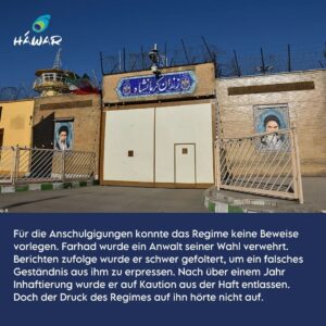 Klaas Heufer-Umlauf Instagram - CW: Suizid

Wir sind in Schock und trauern um den 21-jährigen Farhad Beigi Garousi, der im Zuge der "Frau, Leben, Freiheit"-Proteste im November 2022 festgenommen und schwer gefoltert wurde. Nach seiner Freilassung übte das Regime weiterhin hohen Druck auf ihn auf. Nun haben wir erfahren, dass er sich am Samstag das Leben nahm und sich selbst erhängte. 

Für seinen Tod ist die Islamische Republik Iran verantwortlich. Die Machthaber müssen dafür zur Verantwortung gezogen werden!

Wir sind in Gedanken bei den Angehörigen von Farhad. Unsere Gedanken sind auch bei Reza Rasaei, der noch immer inhaftiert ist und dem nach wie vor die Hinrichtung droht. 

#Iran #FarhadBeigiGarousi