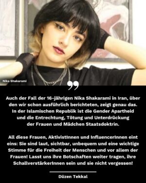 Klaas Heufer-Umlauf Instagram - Sittenpolizei, Geschlechtertrennung, Folter, Verhaftungen, Femizide und Morde -
Frauen werden weltweit dafür getötet und entrechtet, weil sie Frauen sind. Es ist unfassbar wie der Hass auf Frauen die Extremisten vereint. Wir fallen den Frauen im globalen Süden in den Rücken, wenn wir die patriarchalen Strukturen in den Herkunftsländern relativieren und legitimieren. 

Momentan erschüttern die aktuellen Fälle des Mordes an der irakischen Influencerin Om Fahad (Ghufran Mahdi Sawadi) und die Verurteilung der 29-jährigen Aktivistin und Fitnesstrainerin Manahel al-Otaibi in Saudi-Arabien zu elf Jahren Haft. Der Grund der Anklage gegen die Frauenrechts-Aktivistin ist ihre „unanständige“ Kleidung sowie ihre Aufrufe in sozialen Netzwerken, wie das System männlicher Vormundschaft in Saudi Arabien zu beenden. Auch die irakische Influencerin Om Fahad war immer wieder Anfeindungen und Hasskommentaren auf Social Media Posts ausgesetzt wegen ihrer Kleidung, weil sie tanzte und sich schminkte. Nun wurde sie direkt vor ihrem Zuhause kaltblütig erschossen. Sie hinterlässt ihren sechsjährigen Sohn. Zuvor wurde die Influencerin im Februar 2023 von einem Gericht zu sechs Monaten Gefängnis verurteilt unter dem Vorwand, dass ihre Videos „unanständige Äußerungen, die die Schamhaftigkeit und die öffentliche Moral untergraben“ enthalten würden. 

Auch der Fall der 16-jährigen Nika Shakarami in Iran, über den wir schon ausführlich berichteten, zeigt genau das. In der Islamischen Republik ist die Gender Apartheid und die Entrechtung, Tötung und Unterdrückung der Frauen und Mädchen Staatsdoktrin. 

Für uns mit HÁWAR.help geht es in unseren Frauenprojekten in Afghanistan und dem Irak in Kurdistan darum, Inseln für die Frauen zu schaffen in diesem Meer der Entrechtung. Keine Frau auf der Welt darf aufgrund ihres Geschlechts getötet werden. Wir sind froh, dass wir mehrere Schut�zhäuser für Frauen und ihre Kinder in der Nähe von Kabul betreiben können mit der Hilfe von unseren Partnerorganisationen vor Ort, so wie auch im Irak Möglichkeitsinseln schaffen zu können. Dafür setzen wir uns tagtäglich ein.