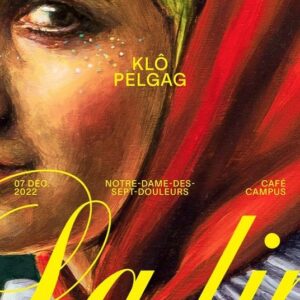 Klô Pelgag Instagram - Tsi dernier show intime en mode ciao bye.
On ne voudrait que les plus crinqués d’entre-vous svp. En attendant je vais essayer de figurer comment on fait pour faire entrer douze personnes sur ce stage.
