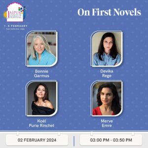 Koel Purie Instagram - The first novel is always the most difficult. Three super successful first-timers speak to literary critic Merve Emre about the trials and tribulations of writing first fictions, and also read from their work.

Register to attend. Link in bio.

Date: February 1-5, 2024
Venue: Hotel Clarks Amer, Jaipur

@teamworkarts @sanjoykroy @williamdalrymple @namitagokhale @bonnie_garmus_author  @ds.rege @koel.purie @merve__emre

#jaipurliteraturefestival #jaipurliteraturefestival2024 #jaipurlitfest