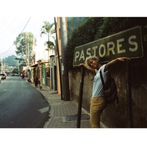 Kota Eberhardt Instagram - For the equivalent of 2 dollars on a repurposed school bus for 15 minutes, @alexvnderblvck and I were transported from Antigua to Pastores, otherwise known as Ground Zero for custom leatherwork from handmade cowboy boots, belts to stock whips #Pastores #aintnowifi #metalfloss  #sorryforblowingupyourfeedbutIminLOVE