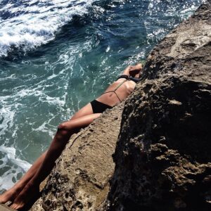Kota Eberhardt Instagram - I'm in the mood to dissolve in the sky 〰woolf ☁️☁️☁️☁️☁️by @alexvnderblvck ✨ Thank you @Haatichai for this insanely dope body chain! Xo #weekendbackbend #seacamouflage #dreambed #summerslay #haatichai