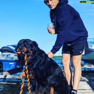Kris Moutinho Instagram - When your the alpha dog your beta walks himself
.
.
.
#soulless #mydog  #wolfpack