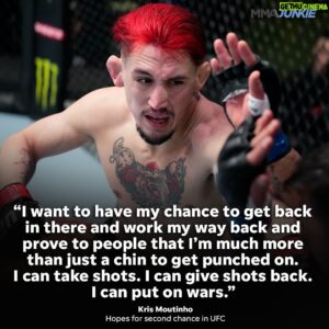 Kris Moutinho Instagram - Should the UFC give Kris Moutinho another shot? He’s 4-0 since his 2022 release (via @nolankingmma) 👊 

🔗 FULL STORY IN BIO