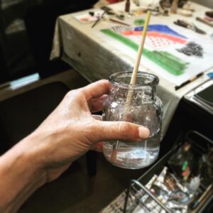 Krista Sutton Instagram - Artsy studio shot. 😎 💦 •
•
•
•
#multicreative #actress #singer #illustratorlife #artlife
#penandink #watercolorandink #illustration #drawing #laactress #stylist #photostylist #eventstylist #Creativityfound #homeinthestudio #handsandhustle #lacreative #etsysellersofinstagram #etsyshop #eclecticdecor #wallart 
#creativemommy #showyourwork #blackworknow #inkfeature #illustratedart #mycreativebiz #whatwomencreate 
#artistmeetsmother #yourcreativeworkspace