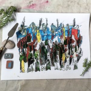 Krista Sutton Instagram - More small color studies here on my slower vacation mode.  I still love my pen and ink but want to experiment out of my comfort zone.  This one is called “Topography”. Watercolor and ink.  And a repost of a photo from way back at the beginning of this account.  The children.  Freedom. Peace.  Need I say more? 🍃⛰ •
•
•
•
•
#multicreative #actresa #singer #illustratorlife #artlife
#penandink #watercolorandink #illustration #drawing #laactress #stylist #photostylist #eventstylist #Creativityfound #homeinthestudio #handsandhustle #lacreative #etsysellersofinstagram #etsyshop #wallart 
#creativemommy #showyourwork #blackworknow #artstudy #illustratedart #mycreativebiz #whatwomencreate 
#artistmeetsmother #yourcreativeworkspace#suttoncreative