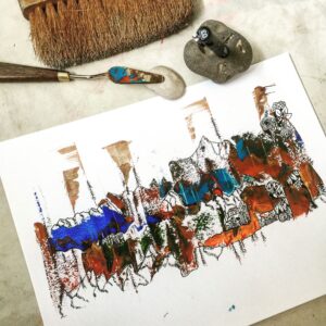 Krista Sutton Instagram - Hi 👋 to some lovely new followers!  Introduce yourself....would love to meet you! 👉Scroll for #inspiration on this small  #artstudy ....those beachside colors and textures.  Added some inking (as you saw in my award winning previous “Instagram Story” video😝. ) If you missed it you can still catch the magic ;) in my highlights under “Art”.....🎨 But seriously loving these colors.  And trying out some new ideas.  Mainly taking things very slow right now,  surrendering a little to a slower summer rhythm and letting things settle after a busy year with kids and life.  Feeling many new things to come so stay tuned! 💫👍 •
•
•
•#multicreative #actress #singer #illustratorlife #artlife
#penandink #watercolorandink #illustration #drawing #laactress #stylist #photostylist #eventstylist #Creativityfound #homeinthestudio #handsandhustle #lacreative #etsysellersofinstagram #etsyshop #wallart 
#creativemommy #showyourwork #illustratedart #mycreativebiz #whatwomencreate 
#artistmeetsmother #yourcreativeworkspace #suttoncreative