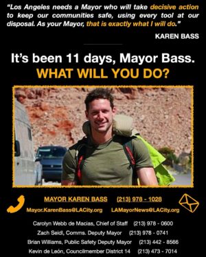 Kristen Ariza Instagram - 🗣️ @mayorofla — We need you! We need your leadership. We need your decisive action! It has now been 11 DAYS since the murder of our friend @johnnywactor 
•
PLEASE CALL and/or EMAIL KAREN BASS. Let her know that we are throwing up a bat signal in the streets of LA and we need her to answer ☎️ 📞 🙏 
•
#justiceforjohnnywactor #losangeles_city #dtla #karenbass #batsignal #pleaseandthankyou