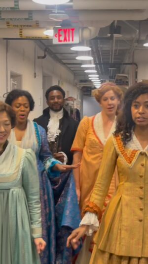 Kristen Ariza Instagram - Our student matinee was 🔥🔥 today! Those kids gave us LIFE. So in between shows we thought we’d get in on this #cuffitchallenge in our fabulous SALLY & TOM costumes. 

Less than a week before this #worldpremiere🎭 closes…Have you seen it yet? Would love to know what you thought if so. 

#sallyandtom #actors #backstage #guthrietheater #costumedepartment ON POINT 🎯 #suzanloriparks #minneapolis #theatre #beyonce #cuffit #minnesota #goodcompany❤️ #weoutchea #livingourdreams