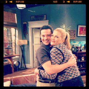 Kristen Johnston Instagram - Me & the bascher @DavidABasche. God, I love this mo fo