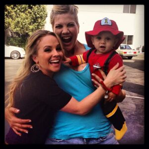 Kristen Johnston Instagram - How gorgeous is @KellyStables with my son? Wait. HER son. Whoopsies!