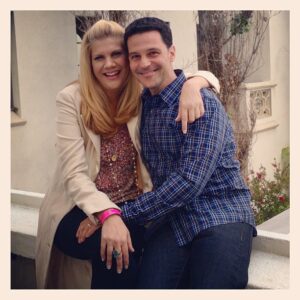Kristen Johnston Instagram - Me & @DavidABasche at The Chateau Marmont press soirée for @The_Exes