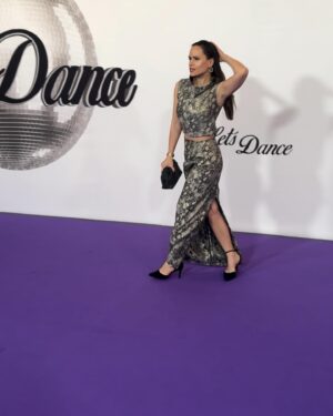 Kristína Kanátová Instagram - Nie je nad rozmazané momentky z fialového koberca🤌🏽 💜

V hlavných úlohách:
👗 @husa_official_ 
💍 @majdastastnikova 
👛 @pbgstudio & @slavica_design 
👠 @hoglshoes
