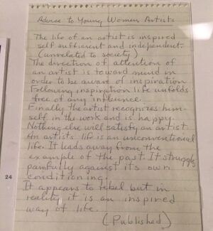 Kristina Reyes Instagram - Note to artists #agnesmartin