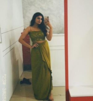 Krittika Pradeep Instagram - Ok I’m done 😂🍀
CC : @mefab_designs 
📸: @nimisha_mefab