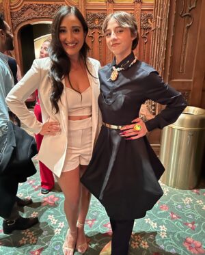 Krystina Alabado Instagram - NY Premiere Better Nate Than Ever 💫🏙
 
Sharing #BetterNateThanEver with the Broadway community last night was everything!!!! We all had dreams like Nate and Libby and it was so magical to watch it in NYC surrounded by incredible artists! You can stream the movie April 1 on @disneyplus !! You definitely do not want to miss it!!!! And congrats to ALL involved you’re all STARS!!!!!!!

Thank you to @timfederle for creating this beautiful movie that will inspire theatre kids everywhere and for having me!! I’m so proud to be in it!

Special shoutout to @pattygoody84 @bgbknox and @thetelseyoffice I know I play a mean lil casting director, but damn it’s not from experience because you ppl are the greatest humans out there! Thank you thank you and congratulations!!

And thanks to @princesskylenyc @efg105 and @mallorytuckerpierro for being the dream team 🤍🤍🤍🤍🤍

Last but not least thank you to my sister stylist @juliannaalabado for always helping me with my carpet LEWKS!! I legit can’t get dressed without you lol