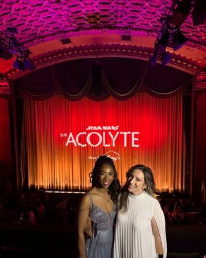 Krystina Arielle Instagram - Last night was phenomenal! The @officialacolyte not only met but exceeded my expectations. Thank you @starwars for having me. It's always a pleasure to celebrate with my @lucasfilm family. I hope you'll all be glued to your seats on June 4th ready to see the Galaxy from, dare I say, A certain point of view.
·
Styled by: @kaestkitts @pr_solo 
Makeup: @bonnieeliz_ 
Sanity: @meredithk8 💞
1st photo: @kopaloffphoto