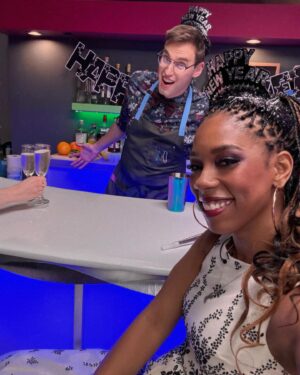Krystina Arielle Instagram - Happy New Year! Wait. What's happening? Find out... Eventually on a new season of @dirtylaundrydo on @dropouttv ! Here's some behind the scenes of an absolutely perfect and chaotic shoot.🥸