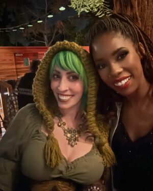 Krystina Arielle Instagram - Saturday I got to see my friends at @critical_role play their Bells Hells live show  at the Greek theater! It was so great to see them in their element and to see so many awesome friends there in support. Thanks @brittwalloch for the invite and for all that you do 💕 #criticalrole #bellshellslive 
•
Glam by: @bonnieeliz_ 
Dress: @jonathansimkhai
