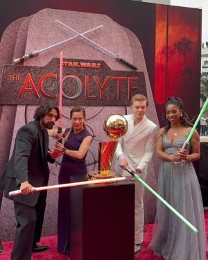 Krystina Arielle Instagram - Last night was phenomenal! The @officialacolyte not only met but exceeded my expectations. Thank you @starwars for having me. It's always a pleasure to celebrate with my @lucasfilm family. I hope you'll all be glued to your seats on June 4th ready to see the Galaxy from, dare I say, A certain point of view.
·
Styled by: @kaestkitts @pr_solo 
Makeup: @bonnieeliz_ 
Sanity: @meredithk8 💞
1st photo: @kopaloffphoto