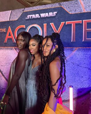 Krystina Arielle Instagram - Last night was phenomenal! The @officialacolyte not only met but exceeded my expectations. Thank you @starwars for having me. It's always a pleasure to celebrate with my @lucasfilm family. I hope you'll all be glued to your seats on June 4th ready to see the Galaxy from, dare I say, A certain point of view.
·
Styled by: @kaestkitts @pr_solo 
Makeup: @bonnieeliz_ 
Sanity: @meredithk8 💞
1st photo: @kopaloffphoto