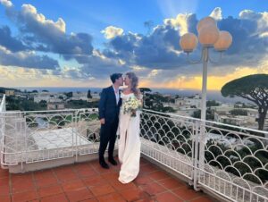 Krysty Wilson-Cairns Instagram - Two of my absolute favourite people @daisybaldry & @rossi4u got married. And @daisybaldry planned literally the best weekend of our lives. The perfect wedding, full of love, family and friends, a small wedding cake, and a temptation room… ♥️♥️♥️ #capri #ilriccioanacapri #capripalace #lafontelinacapri