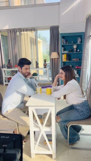 Kunal Jaisingh Instagram - Shot with the nicest person after @bharati_k ☺️
 
@kunaljaisingh gem of a person. Can’t wait to shoot with you again 🫶🏻

#bts #comingsoon