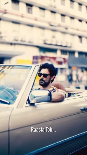 Kunal Kapoor Instagram - This is one of my favourite lines, from my first film Meenaxi. A beautiful thought that’s stayed with me. Re-imagined and shot in my own way :) 

Thanks to the entire team at @thecuttingcrewstudio for making this possible. 
Creative Directors: @vivekvshah @shaamik_s
Shot by @Shlok_dop
Edit & Music Curation: @shaamik_s
Styling: @chandnikhanna @_mehack 
Hair @salon_muah 
Vintage Car: @imran_ majid