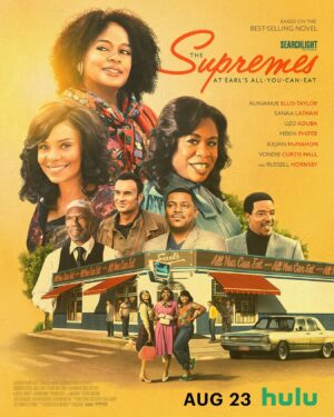 Kyanna Simone Simpson Instagram - 👯‍♀️Friendship reigns supreme. 

THE SUPREMES AT EARL’S ALL-YOU-CAN-EAT. Based on the best-selling novel by Edward Kelsey Moore. Starring Aunjanue Ellis-Taylor, Sanaa Lathan, Uzo Aduba, Mekhi Phifer, Julian McMahon, Vondie Curtis Hall and Russell Hornsby. Directed by Tina Mabry, screenplay by Cee Marcellus and Tina Mabry. Streaming August 23rd only on @Hulu. #TheSupremesFilm 
•
OMGGGG IM ON A MOVIE POSTER!!!! #IHopeYouDance #DreamsDoComeTrue 🎬🤗⭐️🩷