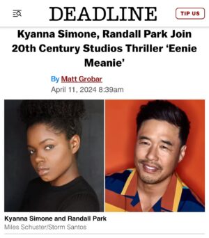 Kyanna Simone Simpson Instagram - MINY, MO!! Here we goooooo!!!!😁🎬💫 So darn excited for this one! 
•
Shout out to the dopest team!! @creativeartistsagency @neonkiteent @jaredblochhh @viewpoint.pr
•
#IHopeYouDance #DreamsDoComeTrue