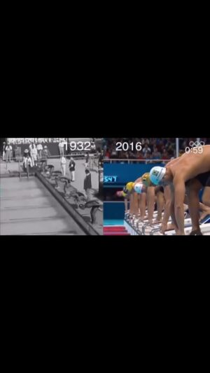 Kyle Chalmers Instagram - Another cool throwback reel from the archive! This time showing the evolution of the men’s 100 metre freestyle. Forever proud to have played my part in the history of the sport I love! 🚀 

#swimming #history #sport #freestyle