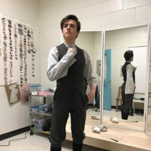 Kyle Meagher Instagram - Hey everyone!! It’s almost been one year since the release of Anne with an E season 3, so I’ve decided to kinda do an Anne Week!!! 

I’ll be posting some pics this week that I hadn’t posted in the past! 

Today’s theme is First Days on set! 
The first photo is my first day on Season 3, epic wardrobe moment! 
Second photo is wardrobe again for Season 2 (technically still my first day, right?)
And the last photo is my first first picture from my first first day on the set of Anne. 

Till later! 
Kyle (Paul 1)

#actor #Acting #paul1 #Awae #AnneWithAnE #3YearsOfKyleInEpicOutfits #1YearSinceSeason3