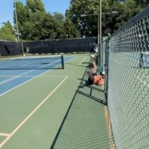 Kyle Newacheck Instagram - Pickleball is dangerous.  Be careful out there. @selkirksport