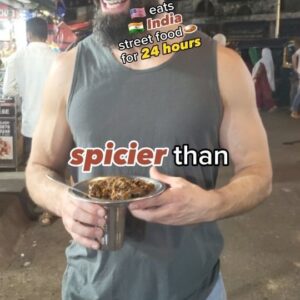 Kyle Paul Instagram - 🇺🇸 tries Indian Street Food for 24 Hours...🔥😅"

Hey there, food adventurers! 🌍🍽️ So, I decided to take on the ultimate culinary challenge - 24 HOURS of devouring INDIAN street food! 🇮🇳🤯

I survived fiery spices that felt like a dragon breathing fire in my mouth🐉🔥, discovered flavors that danced on my taste buds, and navigated the bustling streets of INDIAN food heaven. But let's just say, I may have SWEAT enough to fill a swimming pool 💦😂.

I'll treasure the memories of this mouth-watering adventure forever. And don't worry, I'm still alive... metaphorically! 🙌🤣

#india 
#reactionboi 
#foodie 
#streetfood