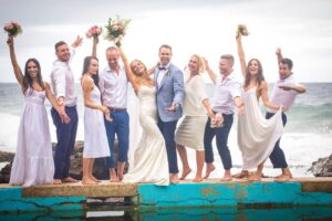 Kym Jackson Instagram - Next up… the wedding!!! 

The most perfect backyard wedding with so many of our favorite people.

I walked down the aisle with my Daddio (who got surgery just so he could walk that far) to the original recording of the song you wrote and proposed with. 

@brianaevigan @paultahoe and Natalie flew all the way from the Americas to be there! 

The prawns were life changing and so was the day. 

I always follow the rule that life should be f*ck yes or no and this was a resounding f*ck yes I absolutely want you by my side for the rest of my life.

Incredible 📸 by: @louisasetonphotography 

#married #storyofus #thestoryofus #backyardwedding #loveofmylife #happydays #husbandandwife #husbandface #weddingday #beachwedding #bestdayever