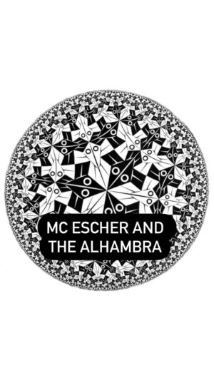 Kyne Santos Instagram - A little tangent from the Alhambra onto MC Escher! Despite having no formal background in math, Escher became a favourite artist among mathematicians and math lovers. He drew lots of inspiration from the tilings in the Alhambra, and his drawings are a sublime blend of math and art ❤️
