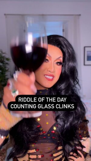 Kyne Santos Instagram - Riddle of the day: if 100 people all clink each others glasses, how many glass clinks occur?