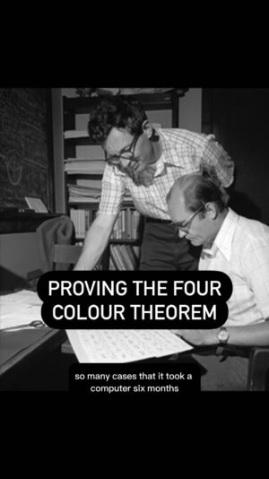 Kyne Santos Instagram - Somehow I forgot to mention this fun fact about the four colour theorem when I made my first video about it! It was particularly controversial when it was proven since it was the first major proof that was assisted by a computer!
