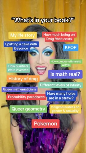 Kyne Santos Instagram - We are TWO WEEKS AWAY from the release of #MathInDrag! Here’s just a small preview of topics that I touch on in the book!