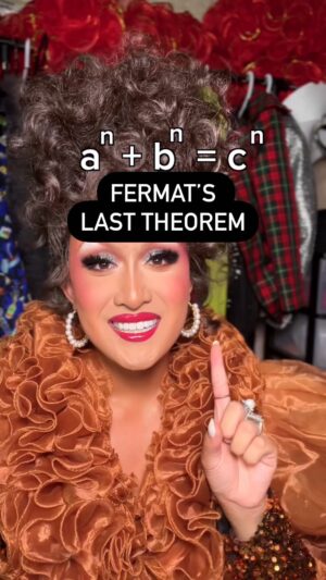 Kyne Santos Instagram - Fermat’s Last Theorem is one of the most famous problems in math, going unsolved for 358 years until it was finally proven in 1995!