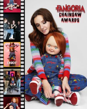 Kyra Elise Gardner Instagram - My film “Living With Chucky,” is nominated at this years Fangoria Chainsaw Awards for Best Documentary! 😱 If you would kindly take a few minutes to vote for us (and the Chucky tv show for best series!) we would greatly appreciate it - the link is in my bio! ❤️🔪 As a kid who grew up seeing her dad in @fangoria magazines, this is the ultimate honor and makes my horror heart so happy! 
#chucky #chuckyseries #livingwithchucky #childsplay #chuckydoll #fangoria