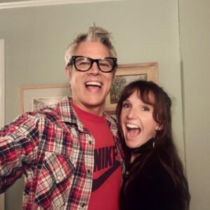 Kyra Elise Gardner Instagram - Finally crossed paths with @johnnyknoxville on a project that wasn’t Jackass ☠️ @rebootonhulu was hands down the most fun I’ve ever  had on an AD department. Streaming now on Hulu! #reboot
