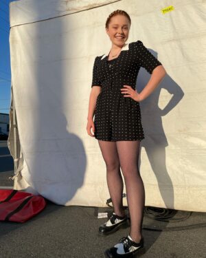 Kyra Leroux Instagram - Season 5 photo dump!!!🤪

Comment what you wanna see Britta get up to in season 6...😉
#riverdale #riverdalebts #riverdaleseason5